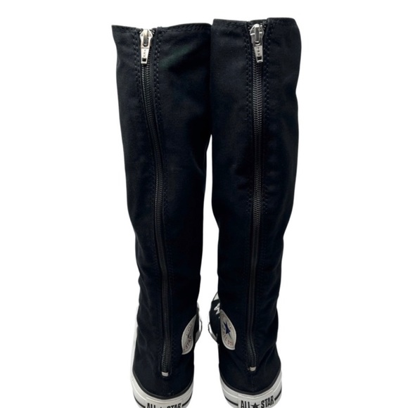 Converse Knee High Sneakers Black Size W7 M5 - Picture 4 of 10
